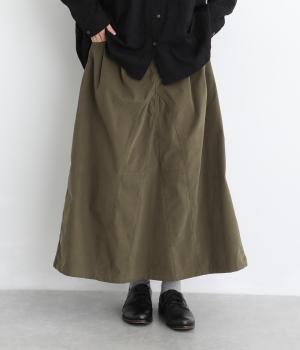 切替タックスカート（カーキグリーン・F）
