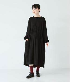 布帛切替ワンピース（ブラック・F）