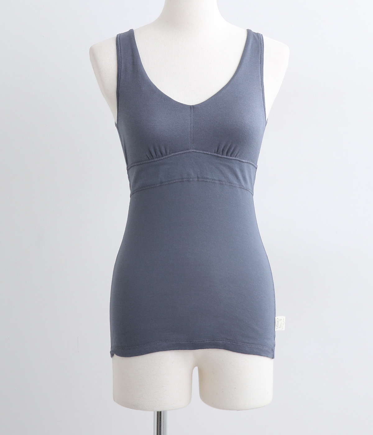 シンプルシリーズ　カップ付タンクトップ(ナイトブルー-M)