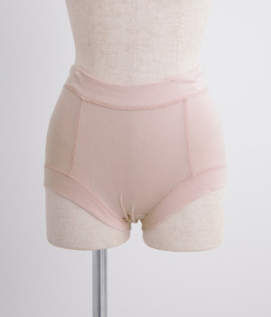 シンプルシリーズ深ばきショーツ(ソフトピンク-L)