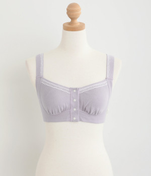 ファッションシリーズ　前開きブラ(ラベンダーミスト-L)