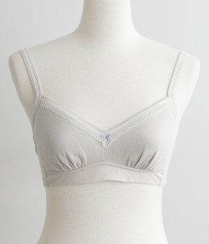 ファッションシリーズ　ソフトブラ(グレー-L)