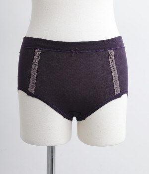 ファッションシリーズ　深はきショーツ(ダークパープル-L)