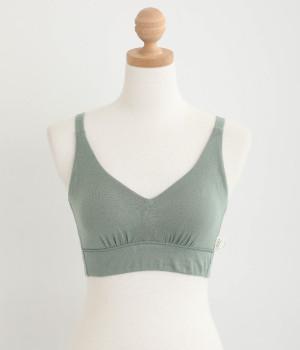 ヘルシーシリーズ　ブラ(ハーブグリーン-L)