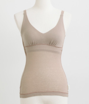 ヘルシーシリーズ　ブラキャミ(モカブラウン-L)