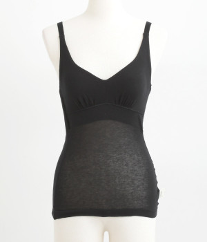 ヘルシーシリーズ　ブラキャミ(ブラック-L)