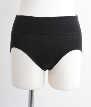 ヘルシーシリーズ　ハイライズショーツ(ブラック-L)