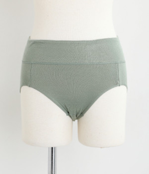 ヘルシーシリーズ　ハイライズショーツ(ハーブグリーン-L)