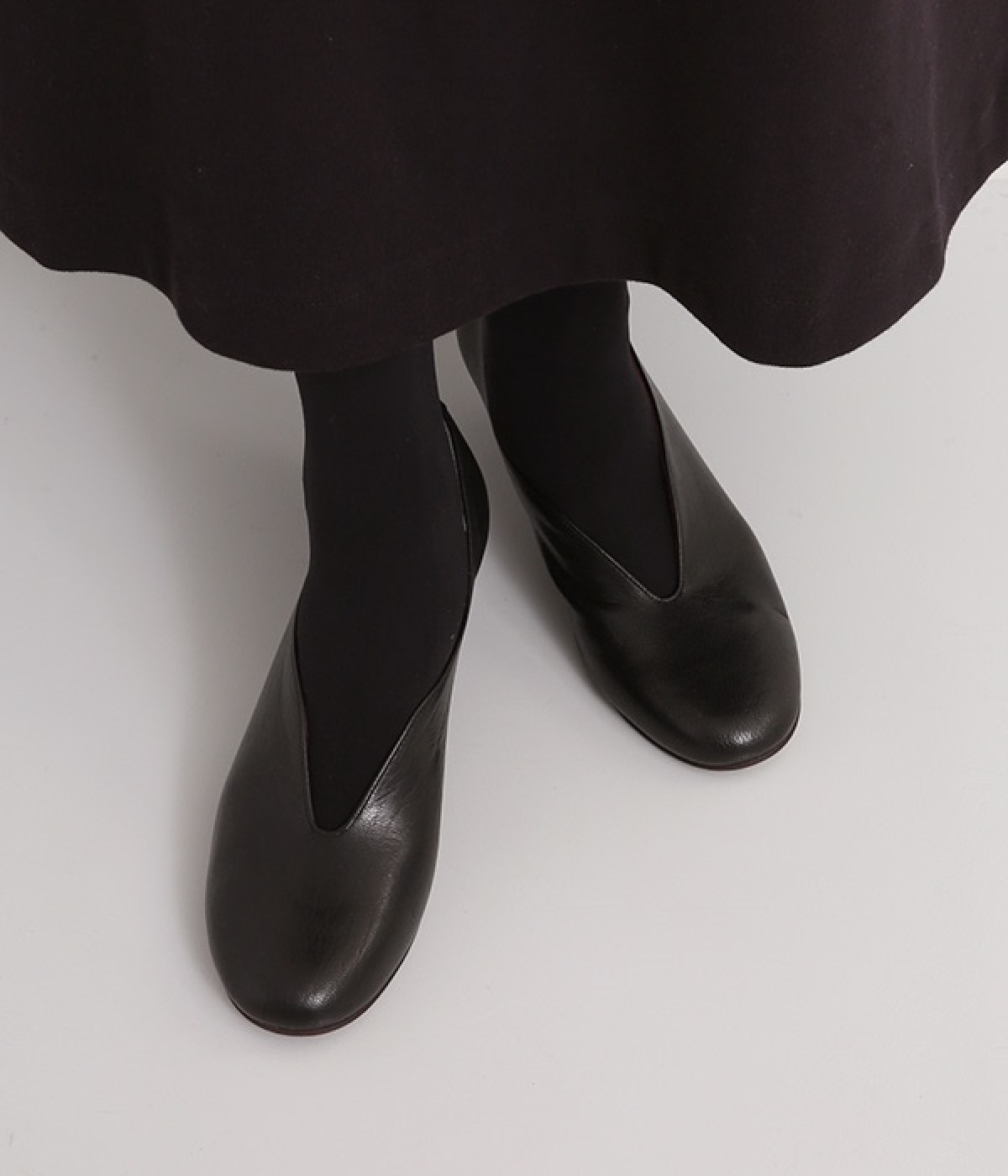 ウェッジソールパンプス　VANESSA(ビンテージブラック-35)