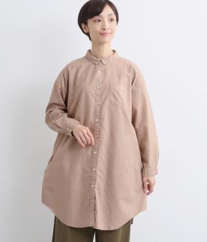 オックスシャツチュニック(ローズピンク-F)