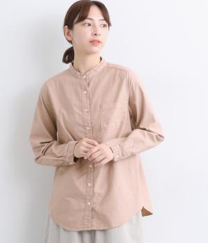 オックススタンドカラーシャツ(ローズピンク-F)