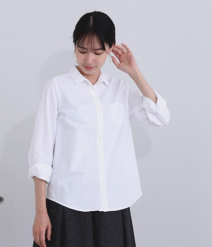 オックス日本製品染シャツ(ホワイト-ONESIZE)