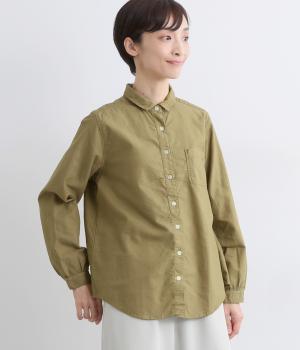オックス日本製品染シャツ(モスカーキ-F)