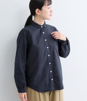 オックス日本製品染シャツ(ネイビー2-M)