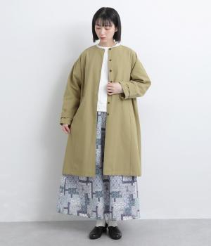 Vネック コットンライトキャンバスコート