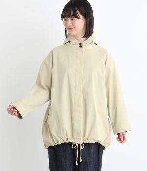 コットンナイロンツイルストレッチコート(エクリュ-F)