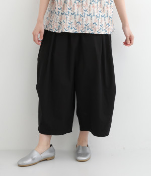 コットンライトウェザーコクーンパンツ(ブラック-ONESIZE)