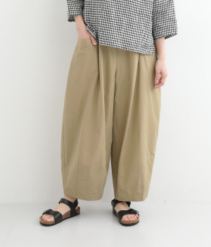 コットンライトウェザーバルーンパンツ(ベージュ-ONESIZE)