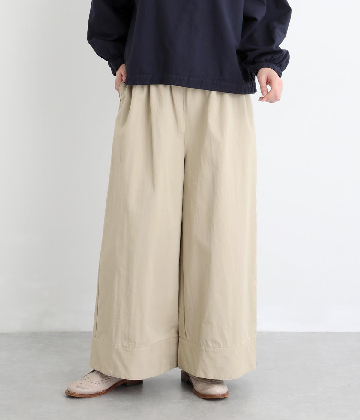 【tukuroi by SUN VALLEY】コットンナイロンツイルパンツ2(オフベージュ-F)