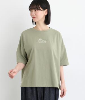 18空紡糸天竺6分袖Tシャツ