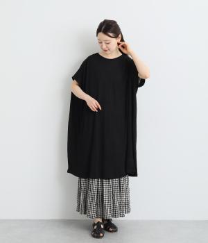 スラブガーゼ天竺ワンピース(クロ-ONESIZE)