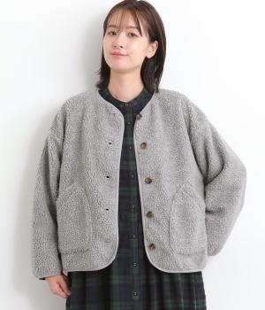 ムートンボアコート(グレー-F)