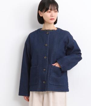 コットンデニム長袖ジャケット