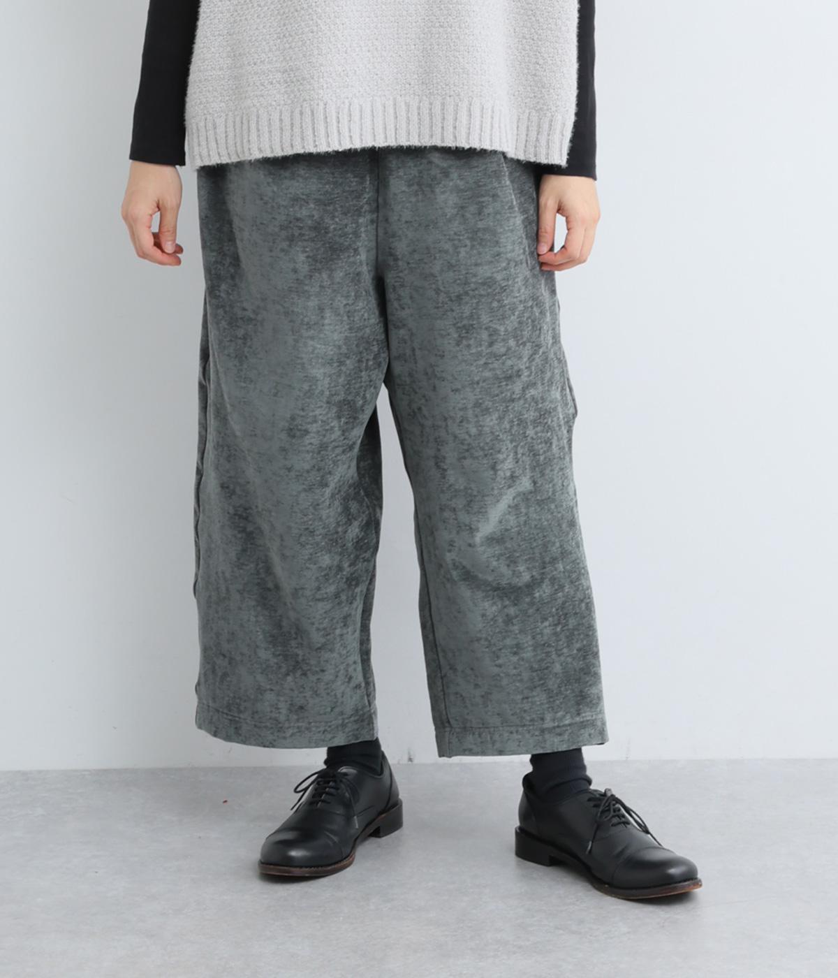 カットベロアパンツ(ブルーグレー-F)