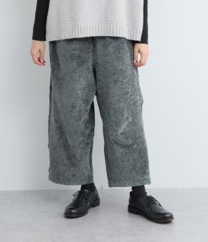 カットベロアパンツ(ブルーグレー-F)