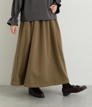 ウール混TRダブルフェイススカート