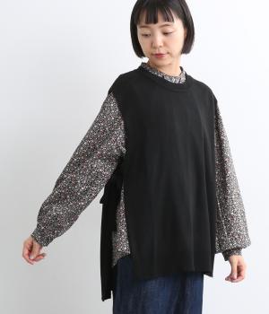 四者混ハイゲージ　サイドリボンベスト(クロ-F)