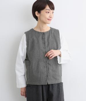 ウールライク2wayベスト