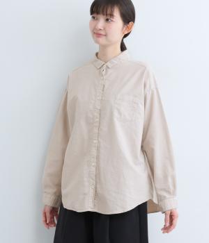 オックス日本製品染長袖ブラウス(エクリュ-F)