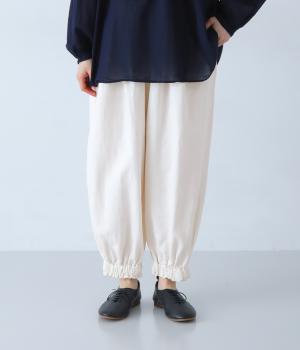 【tukuroi by SUN VALLEY】40×10コットンジャカード日本製品染パンツ(ミルク-F)