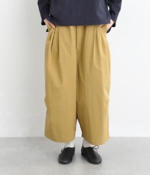 コットンナイロンツイルストレッチパンツ(ベージュ-F)