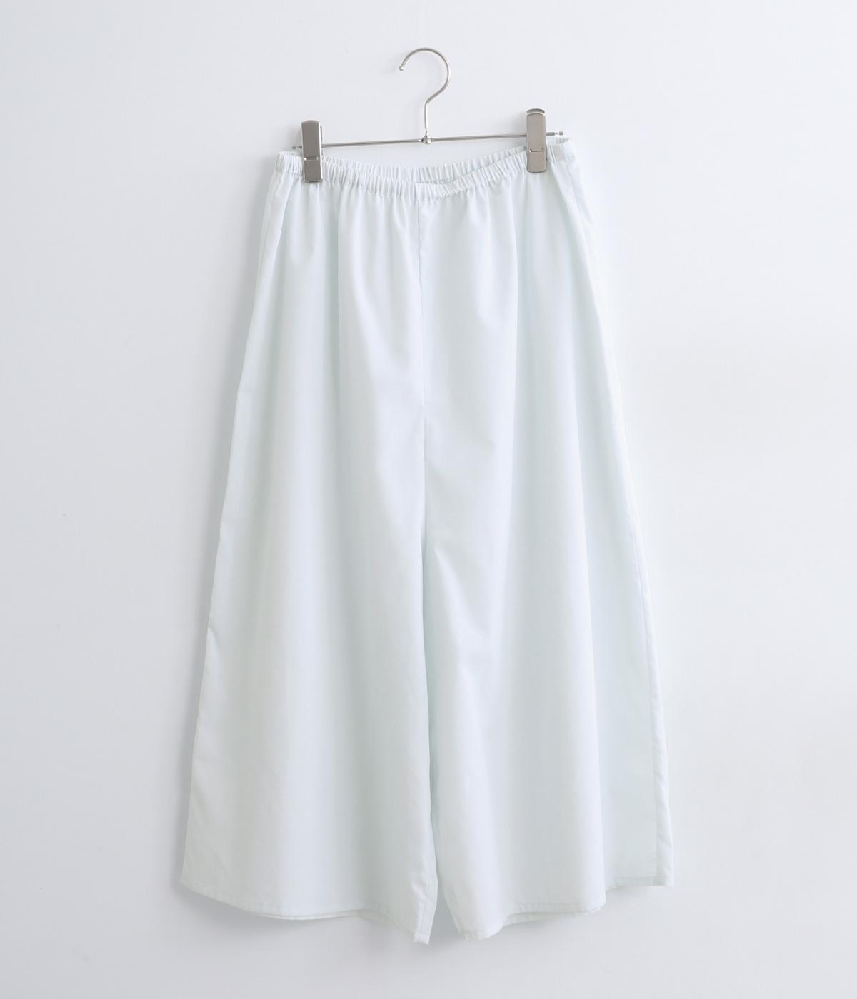 【tukuroi by SUN VALLEY】コットンガーゼデニム　ピンタックワイドパンツ(ライトブルー-F)