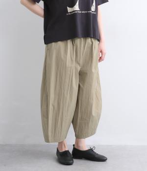 【tukuroi by SUN VALLEY】コットンナイロンライトウェザーワッシャー　バルーンパンツ