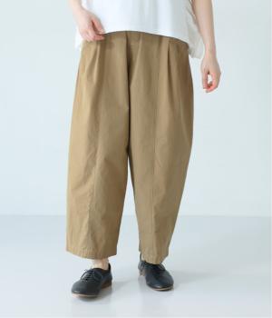 【5月上旬発売予定】コットンライトウェザー　ワイドパンツ(ベージュ-F)