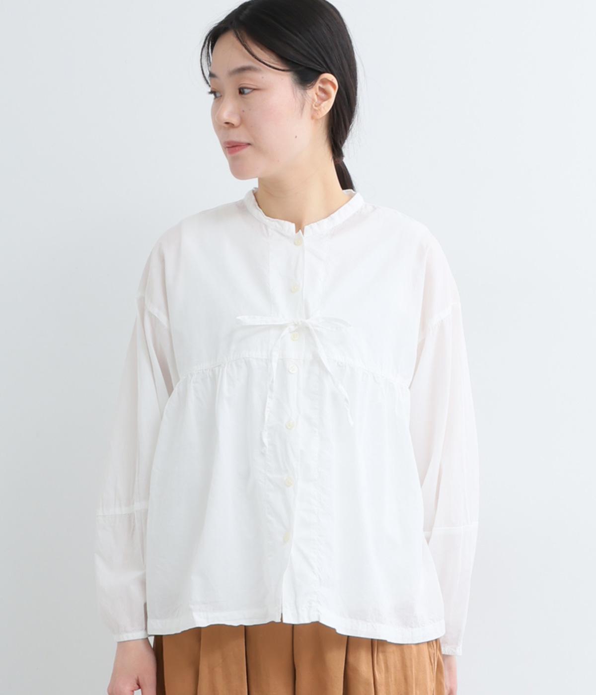 60コットンローン日本製品染シャツ(オフシロ-F)