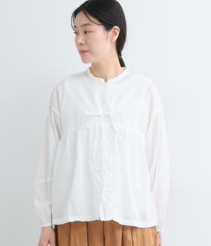 60コットンローン日本製品染シャツ(オフシロ-F)