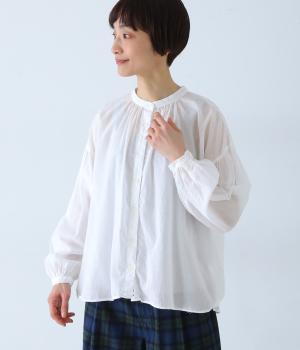 40ボイル日本製品染シャツ(シロ-F)