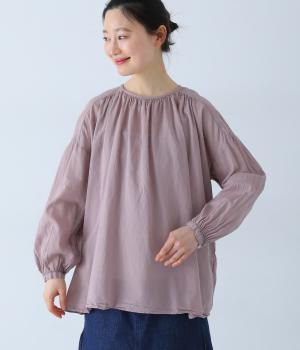 40ボイル日本製品染フレアブラウス