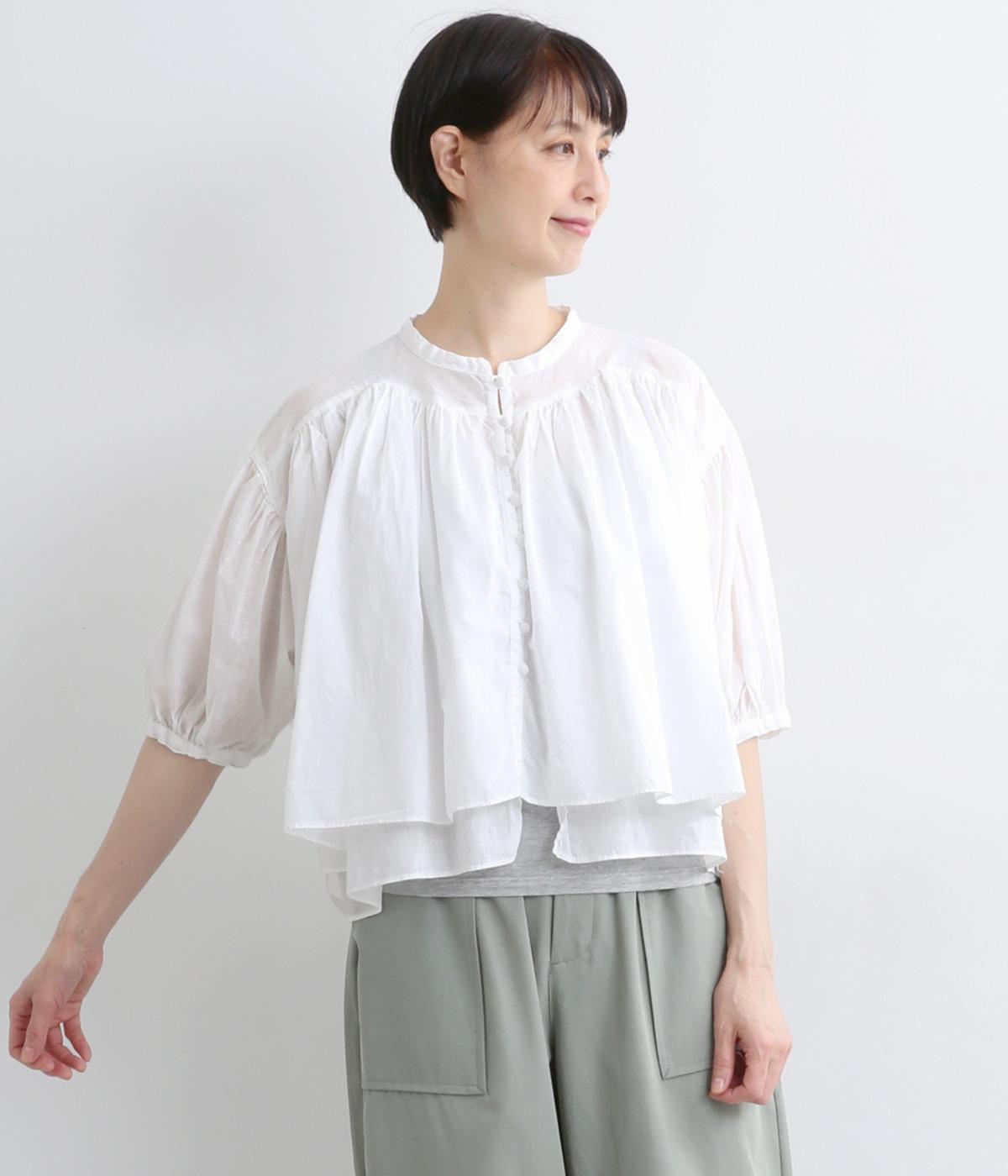 tukuroi by SUN VALLEY】コットンリネン平織 日本製品染 ギャザー