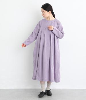 【tukuroi by SUN VALLEY】30コットンリネン平織日本製品染ワンピース