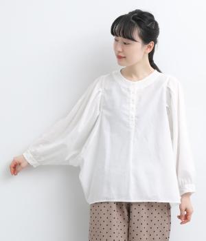 【tukuroi by SUN VALLEY】コットンリネン平織日本製品染ドルマンブラウス