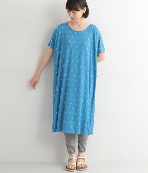 【接触冷感】リアムひんやりワンピース(ブルー-ONESIZE)
