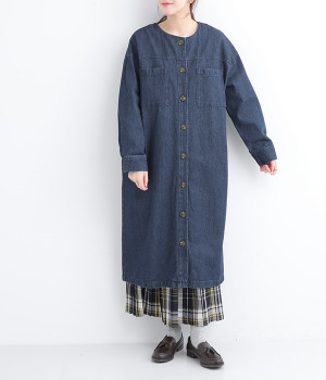 ライトデニムコート(ブルー-ONESIZE)