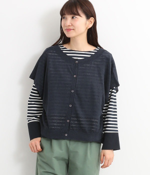 ハイヤーリネン2WAYベスト(ダークネイビー-ONESIZE)