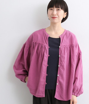 フラートブラウス(ピンク-ONESIZE)