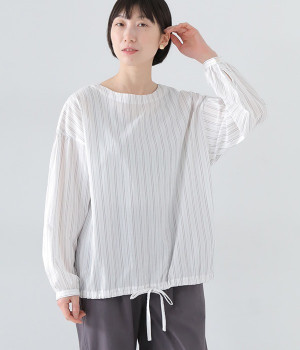 サンドウォッシュ2WAYプルオーバー(ホワイト-ONESIZE)